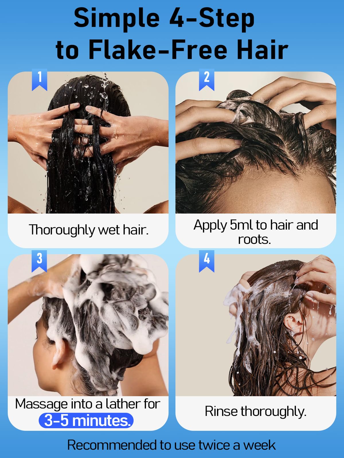 Gembooxt in a shower setting conveying convenient twice-weekly treatment