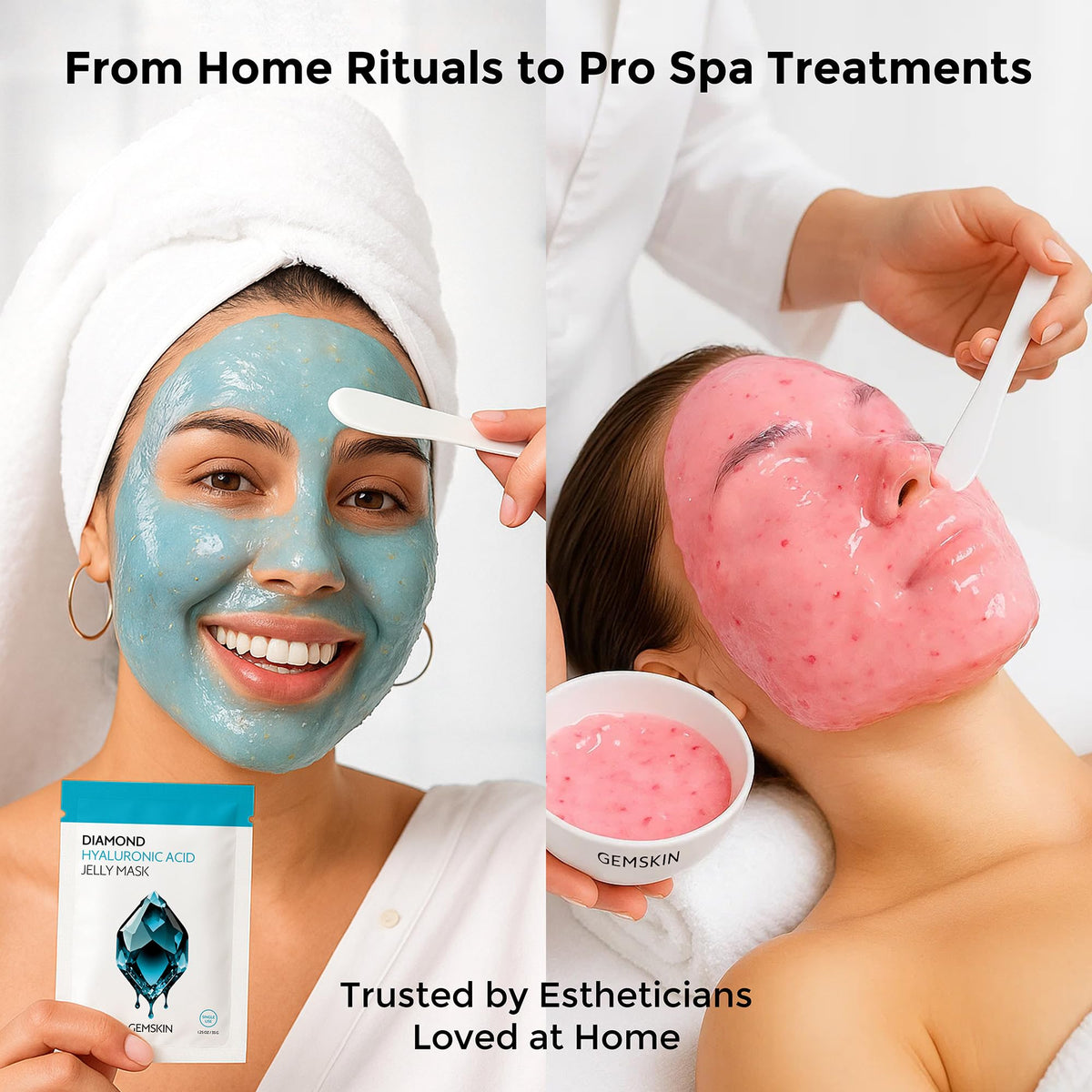 GEMSKIN application with spatula demonstrating smooth, mess-free spread