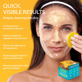GEMSKIN close-up of double-sided pad highlighting gentle exfoliation