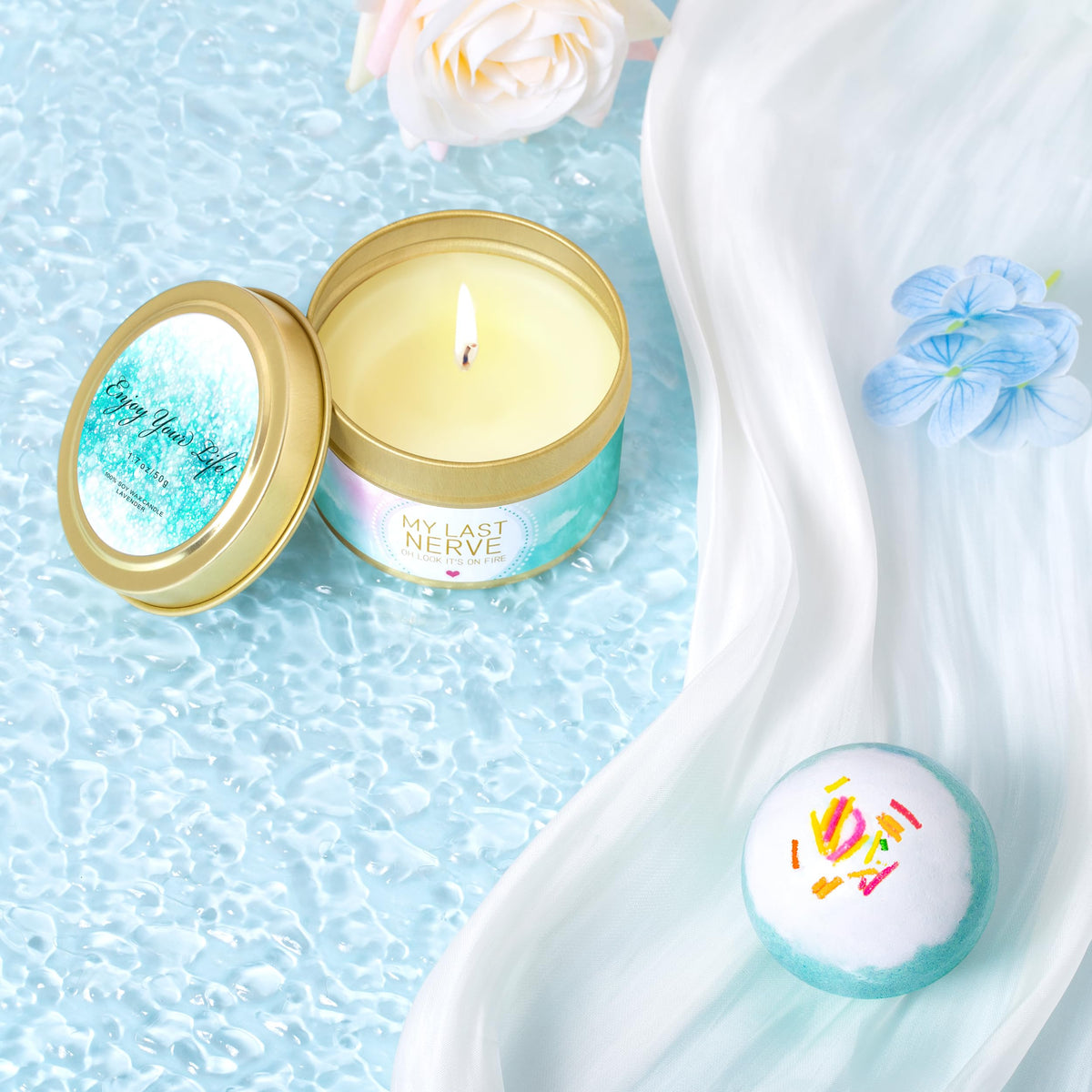 GEMTEND bath salts and bath bomb dissolving for relaxing soak benefit