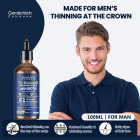 Gemächlich Zu Hause dropper close-up applying precise scalp dosage quickly