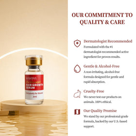 Gemächlich Zu Hause label and ingredient list emphasizing 2% Minoxidil and Biotin transparency benefit