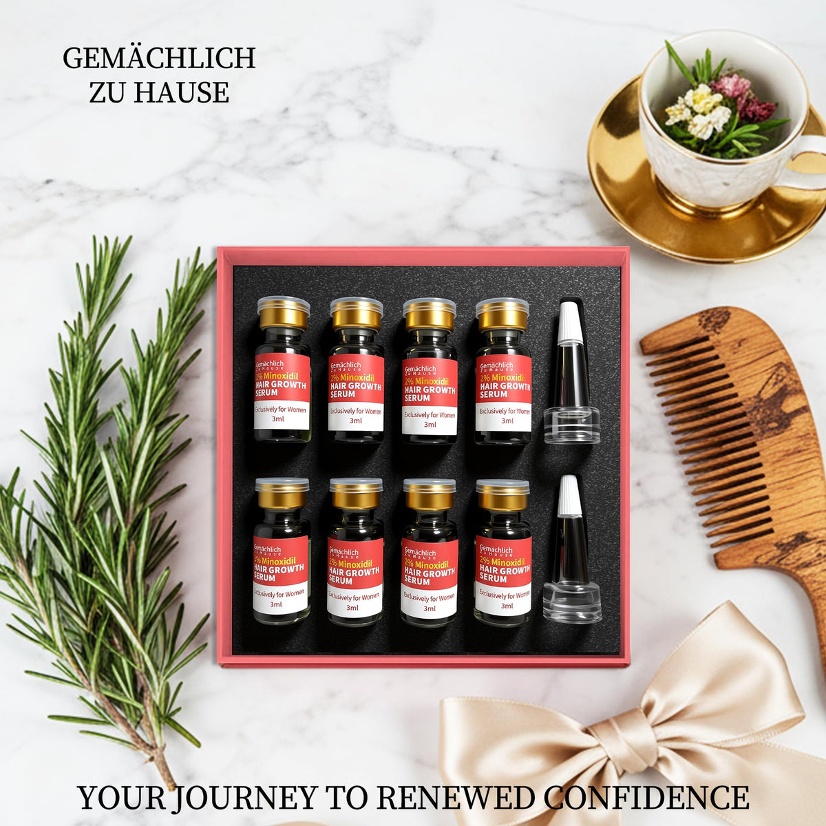 Gemächlich Zu Hause lifestyle bathroom routine showing daily use fits into morning rituals benefit