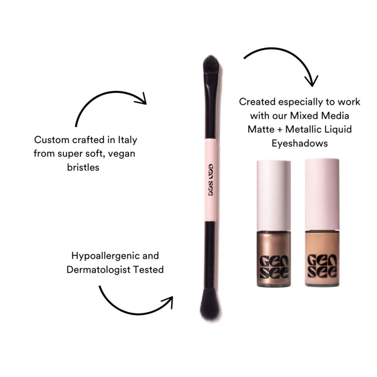 GEN SEE swatch of Linen on skin showing neutral glow and even blending benefit