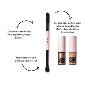 GEN SEE swatch of Linen on skin showing neutral glow and even blending benefit