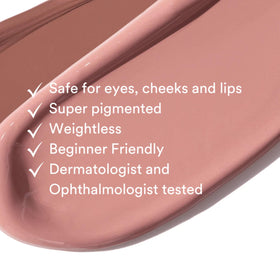 GEN SEE texture close-up illustrating smooth matte finish and blendability