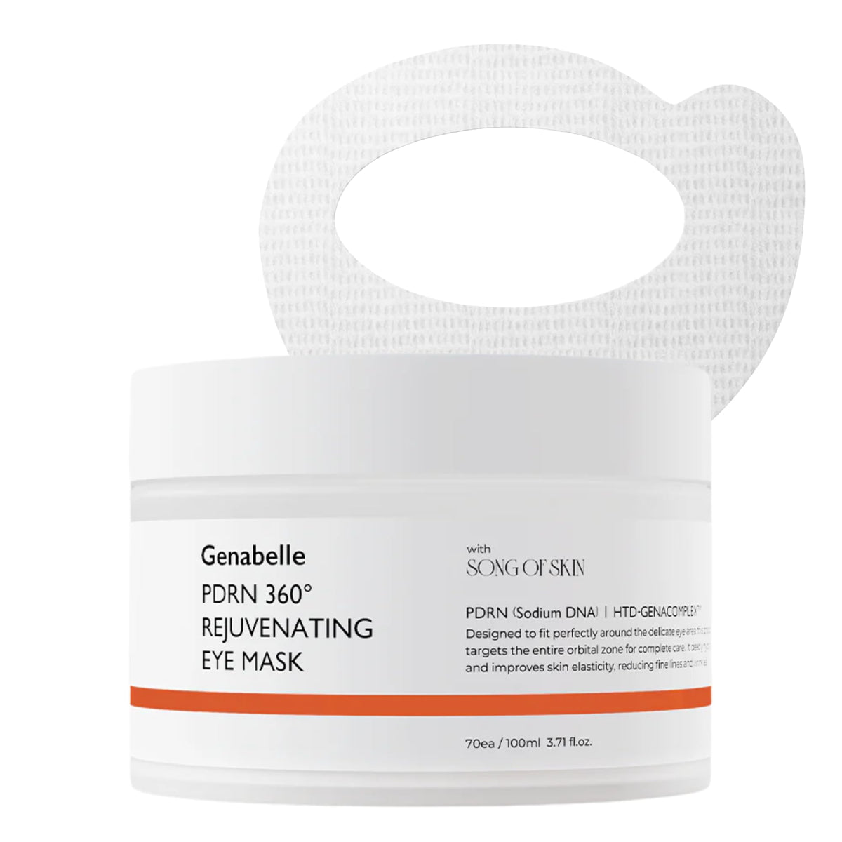 Genabelle front packaging showing product and benefit of full eye coverage