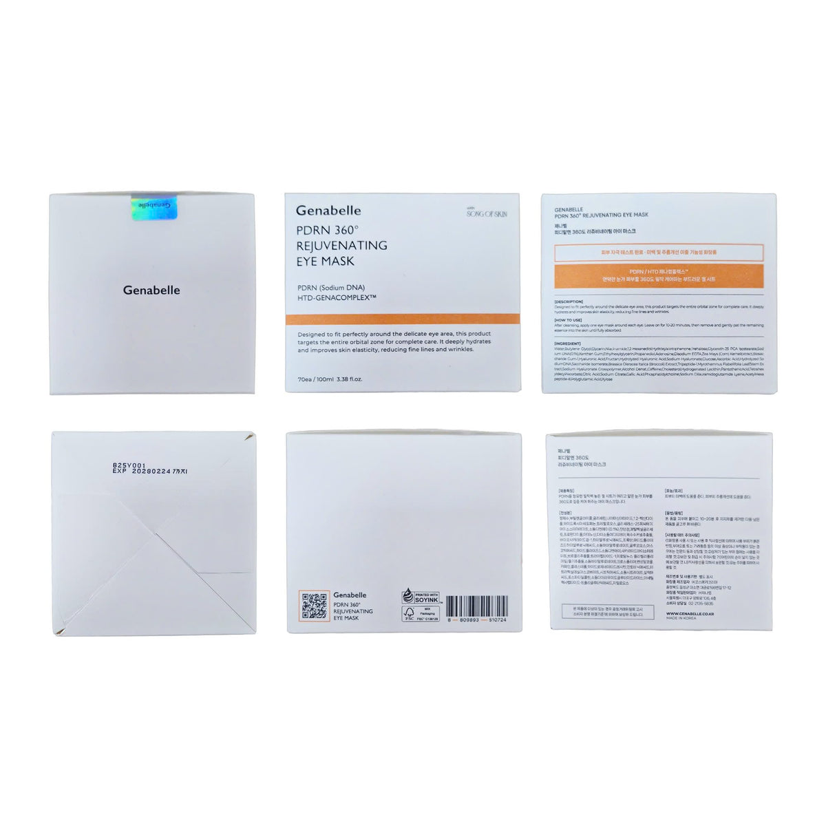 Genabelle hands applying patch showing mess-free application and firm fit benefit
