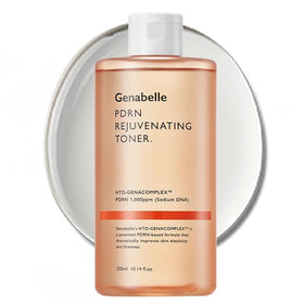 Genabelle before and after skin sample showing improved texture and refined appearance