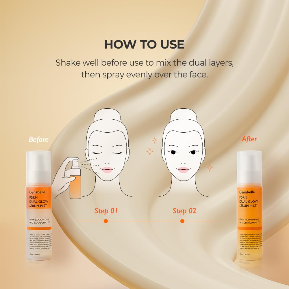 Genabelle texture serum droplet on skin illustrating hydration and immediate plumping effect
