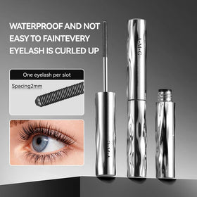 Generic mascara beside ruler showing size and travel-friendly portability