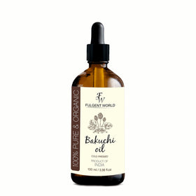 Generic bakuchi oil close-up texture on skin highlighting smooth absorption benefit
