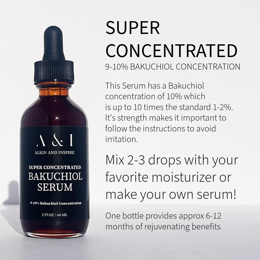Generic bakuchiol serum texture on hand highlighting lightweight absorption benefit