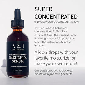 Generic bakuchiol serum texture on hand highlighting lightweight absorption benefit
