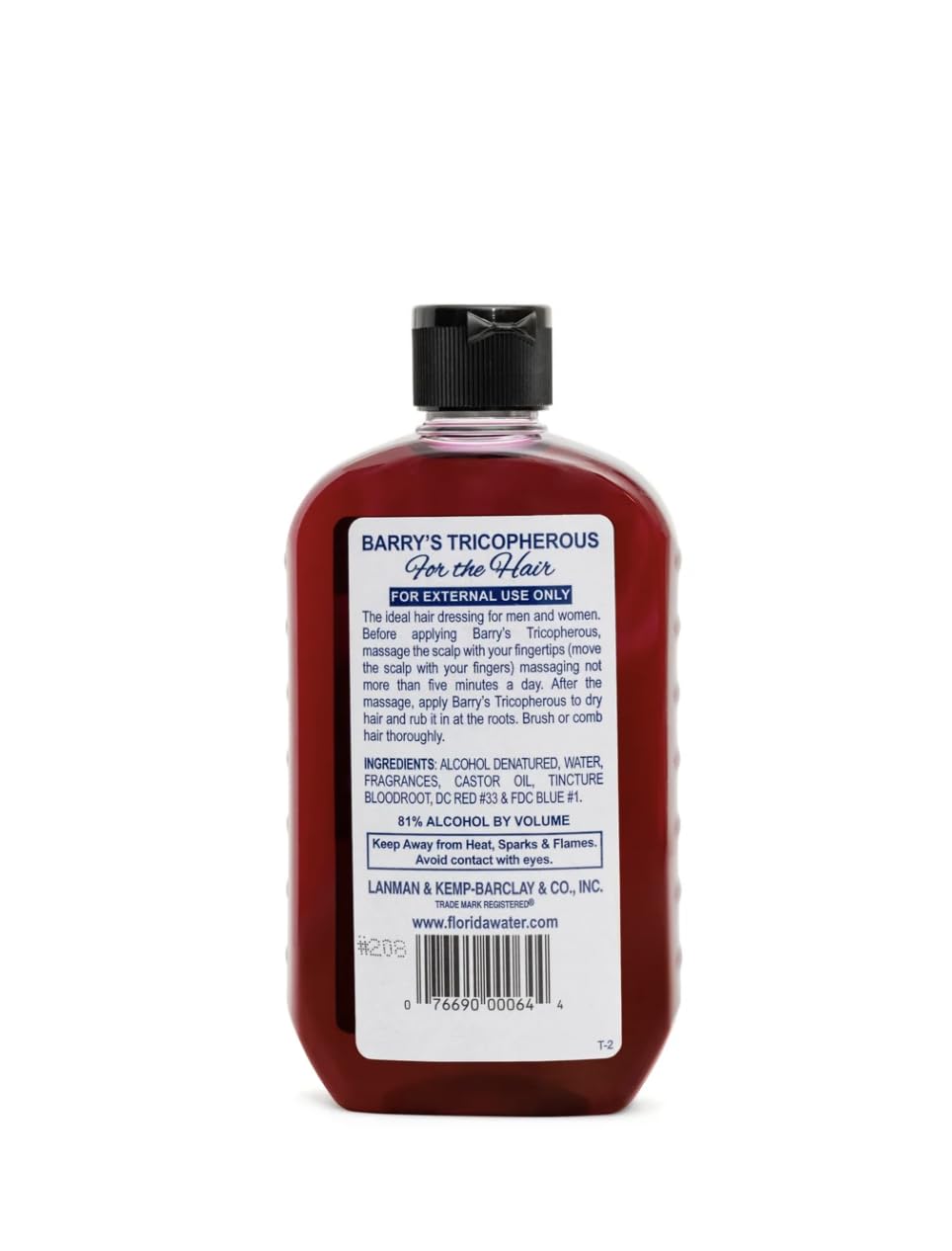 Person applying Generic Barrys Tricopherous to hair while styling, demonstrating added manageability