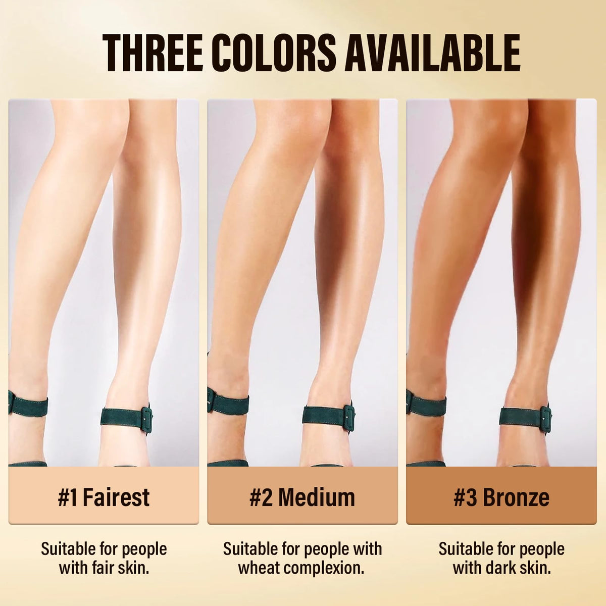 Generic before and after legs comparison showing Generic concealment benefit