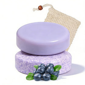 Generic Blueberry Fields front packaging showing both bars and eco-friendly design benefit