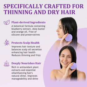 Generic Blueberry Fields lather texture demonstrating foaming and gentle cleansing benefit