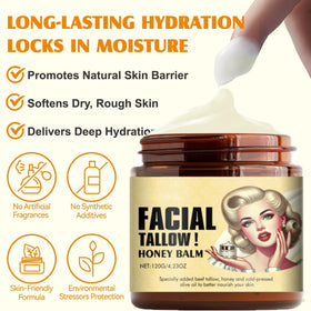 Generic brand being massaged on cheek, illustrates gentle facial hydration
