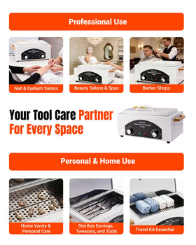 Generic cleaning box open tray detail showing removable tray and organized layout