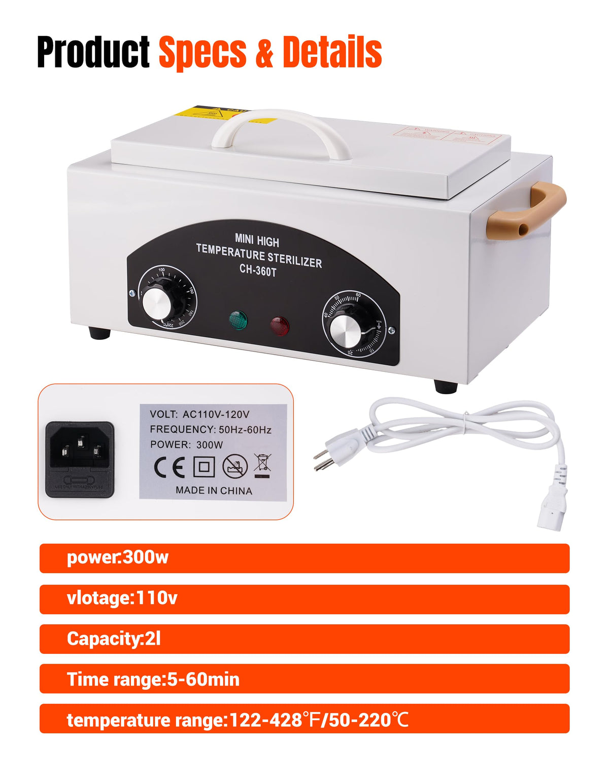 Generic cleaning box packaging and accessories display ready-to-use out of the box