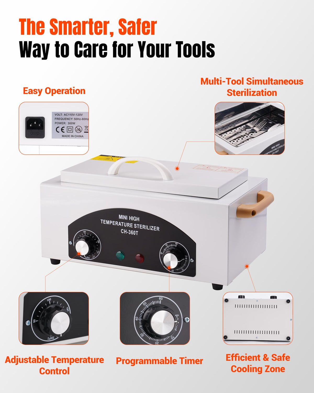 Generic cleaning box stainless interior closeup highlighting durable corrosion-resistant surface