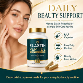 Generic close-up of a single capsule texture displaying quality of marine elastin peptide