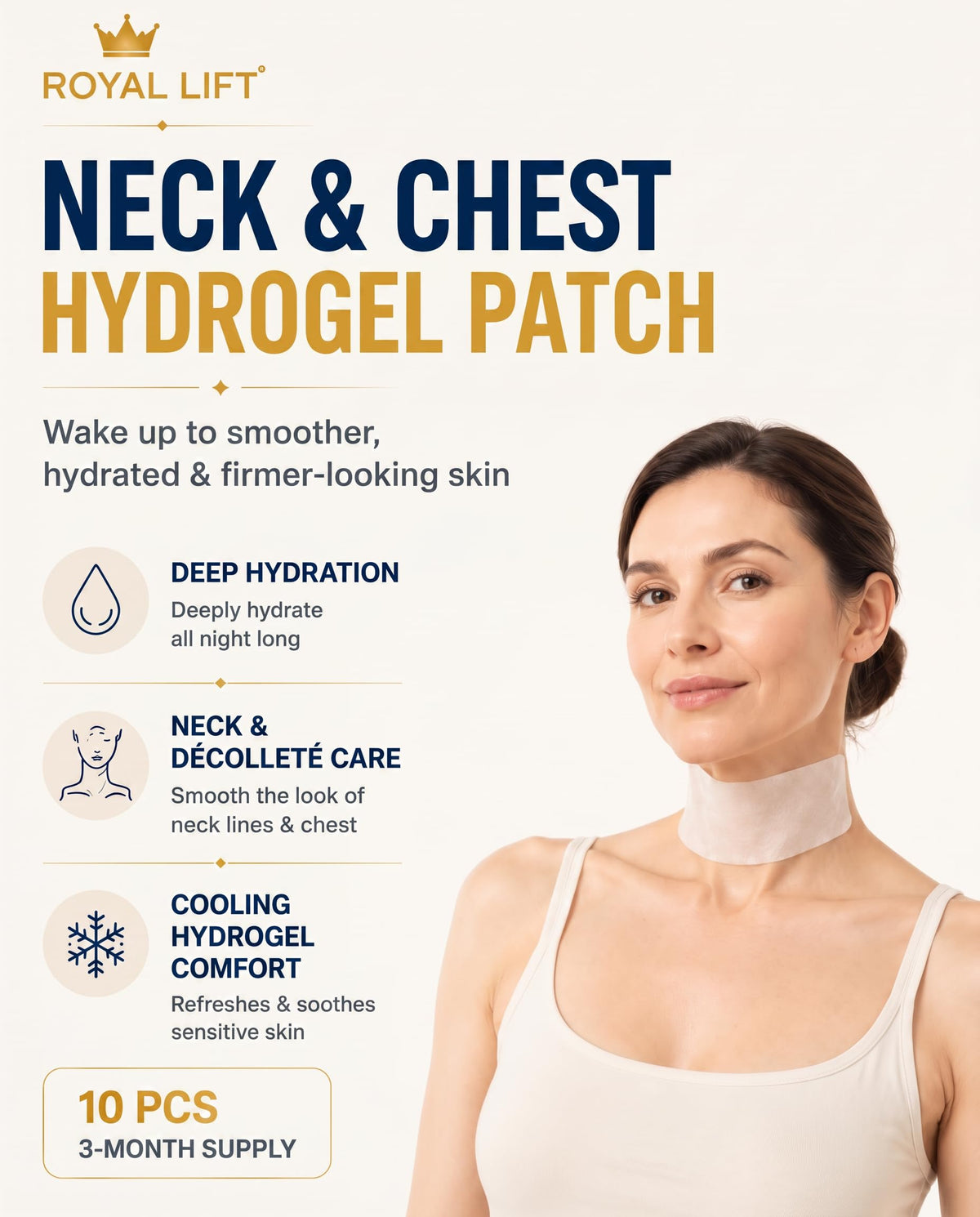 Generic close-up of hydrogel texture highlighting comfortable adhesive and hydration