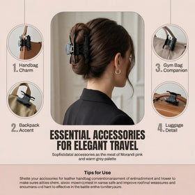 Generic arrangement of the five colors displaying black tortoise pink multi-tortoise ivory for outfit matching