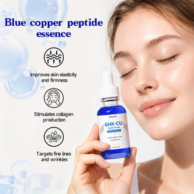 Generic serum being applied to face for targeted hydration