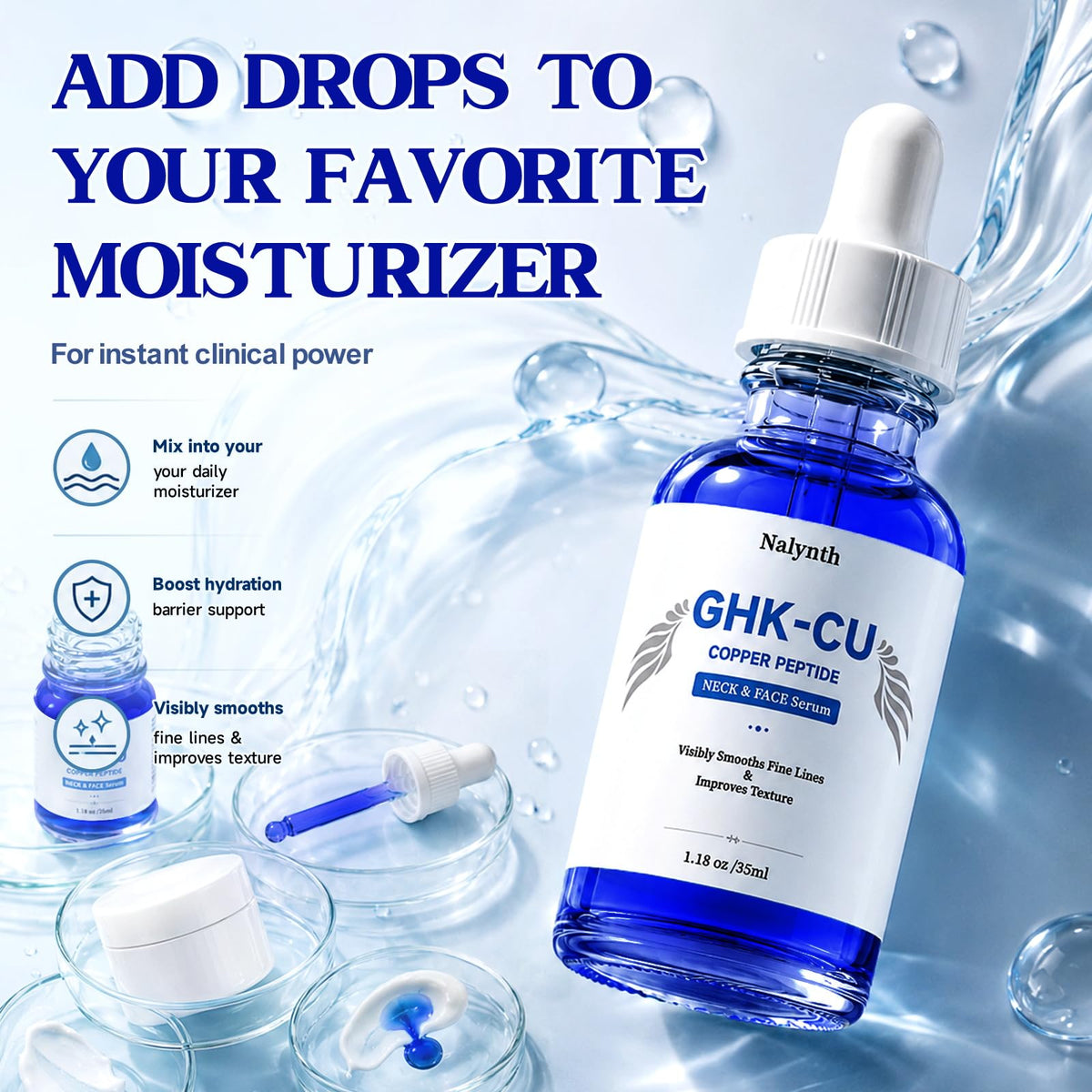 Generic product used on neck and hands to support skin elasticity