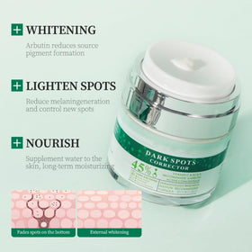 Generic cream on a bathroom vanity in lifestyle setting conveying daily routine use