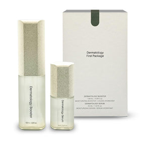 Generic brand close-up of booster and serum texture during application to hydrate and soothe skin