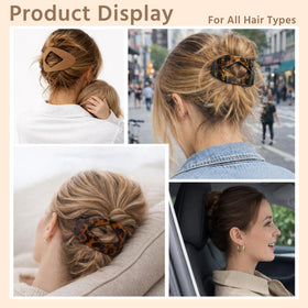 Generic duckbill hair clip matte finish texture close-up highlighting non-slip surface