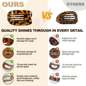 Generic four color choices laid out showing leopard tortoise black white for styling variety