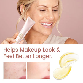 Generic brand fine line filler application on hand illustrating quick coverage benefit