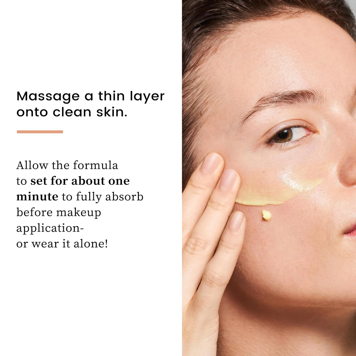 Generic brand fine line filler texture close-up showing smooth blur finish benefit