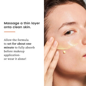 Generic brand fine line filler texture close-up showing smooth blur finish benefit
