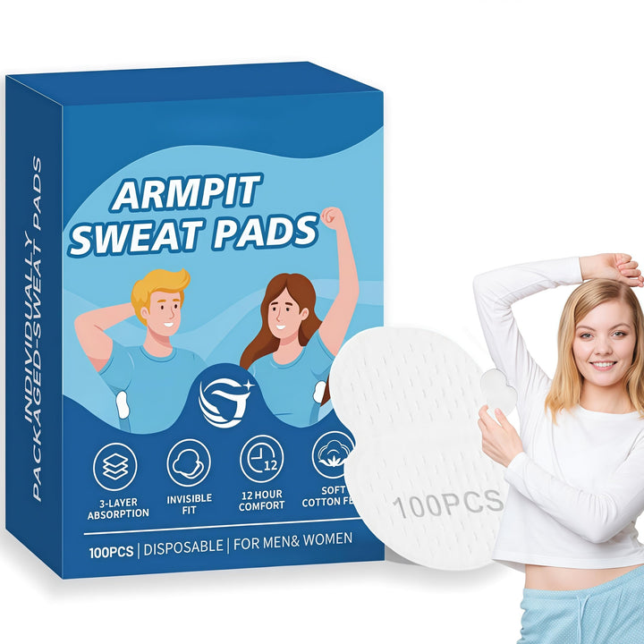 Generic front packaging showing 100 pads and clear product benefit