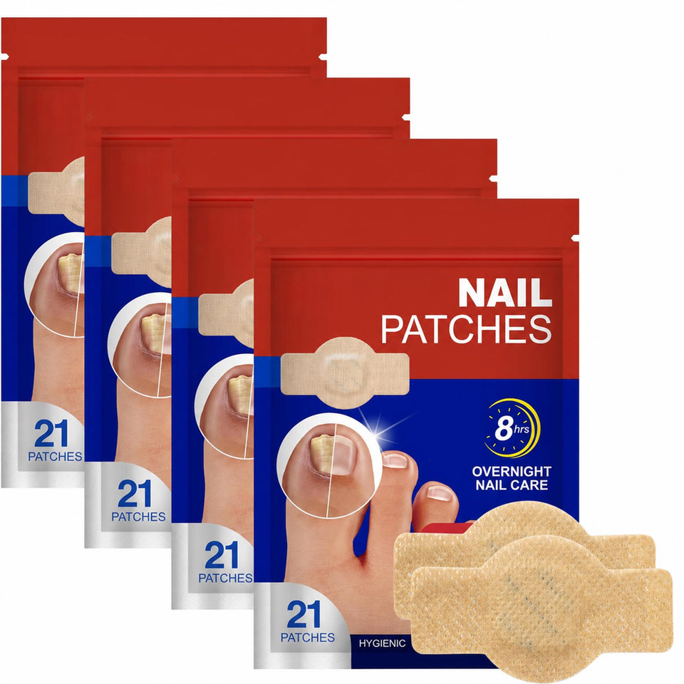 Generic brand front packaging showing 4-pack and 84 patches benefit easy storage