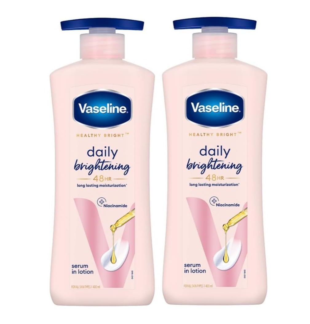 Generic lotion front packaging showing bottle size and quick-absorbing hydration