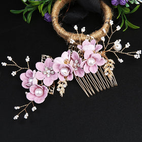 Generic brand hairpins scattered along braid showing decorative versatility and style