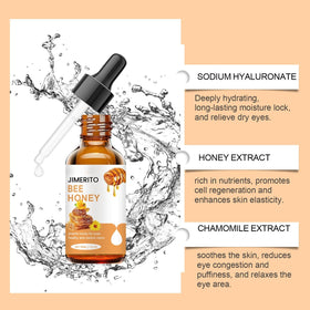 Generic honey eye drops in hand demonstrating size and easy single-handed use