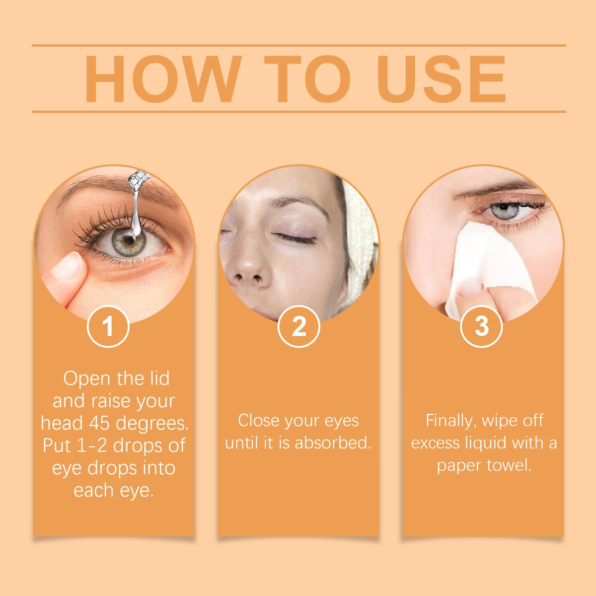 Generic honey eye drops ingredient label showing honey and hyaluronate benefits