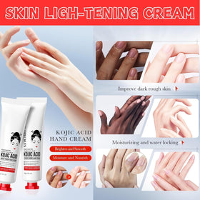 Generic kojic acid cream bedside lifestyle shot showing daily skincare convenience