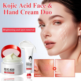 Generic kojic acid cream texture close-up highlighting smooth moisturizing finish