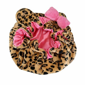 Generic bonnet worn by woman with braids demonstrating protective overnight use