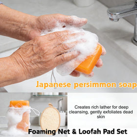 Lifestyle bathroom scene with Generic soap conveying daily freshness