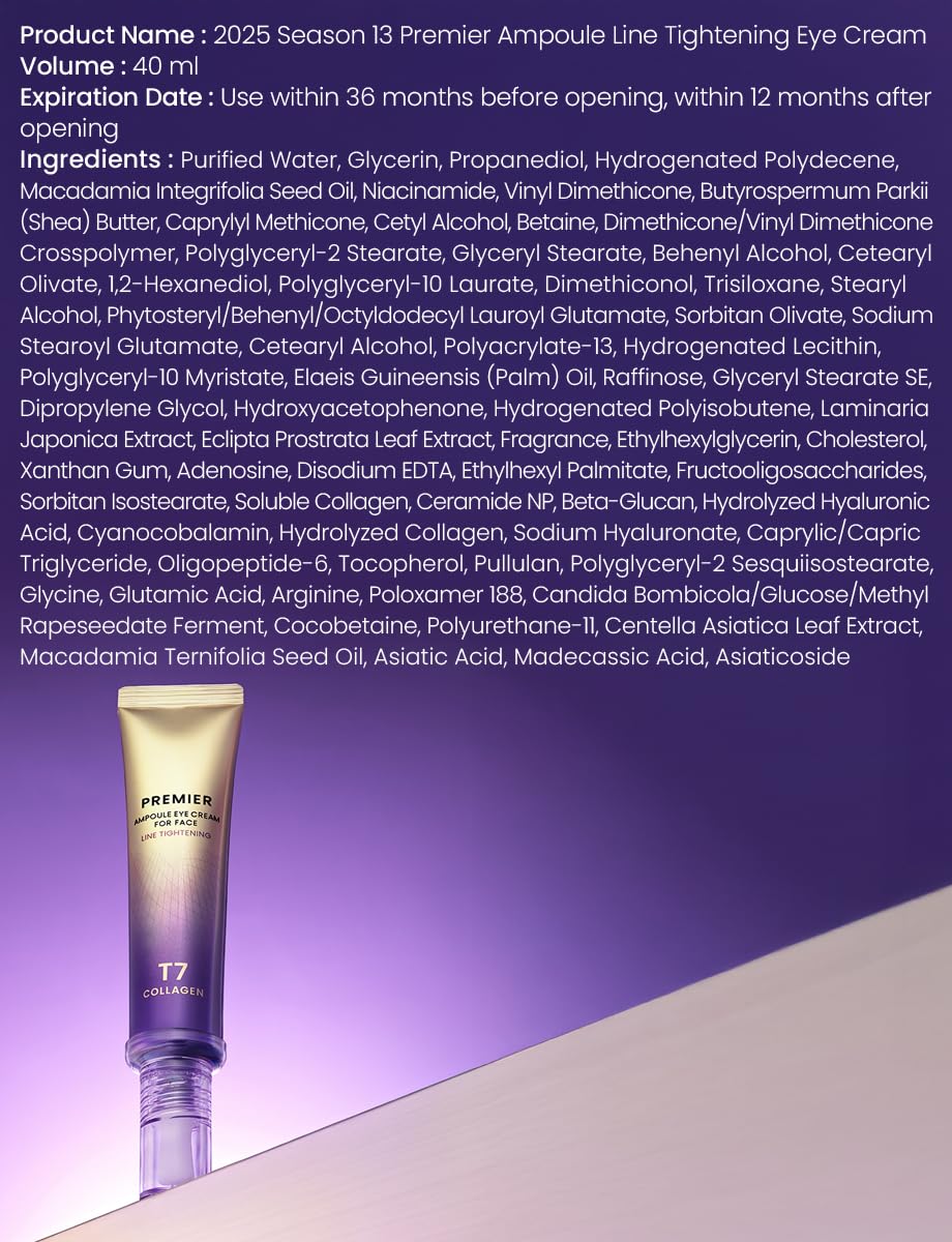 Generic premier ampoule application in hand demonstrating measured dab for under-eye smoothing benefit