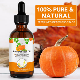 Generic pumpkin seed oil scalp massage in use demonstrating nourishment benefit